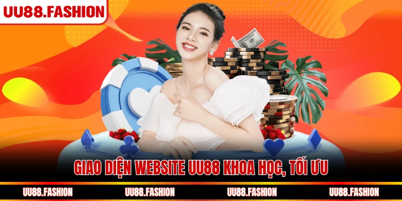 Giao diện website UU88 khoa học, tối ưu